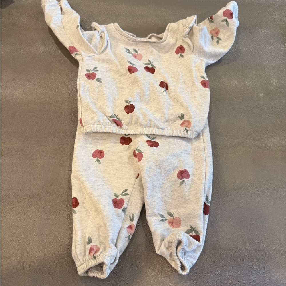 Carter's Cozy Gray top and bottom. Size 9 months